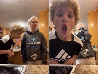 Going full Jurassic Park on your sister’s video is what little bros do (Video)