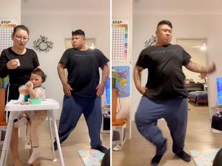 Doesn’t matter how hard Dancing Dad goes, Mom is not too impressed… (Video)