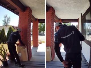 Being a delivery driver can be a real pain in the cact-ass sometimes (Video)