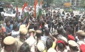 Trinamool Protest At Guwahati Hotel Hosting Sena Rebels, Target Is BJP