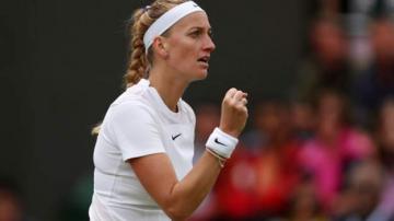 Wimbledon: Petra Kvitova wins to set up match with Paula Badosa