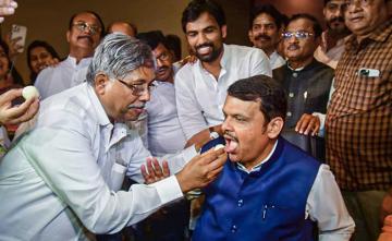 The Jinx Of The Laddoos? Devendra Fadnavis, 24 Hours Later