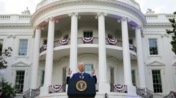 From one July Fourth to the next, a steep slide for Biden