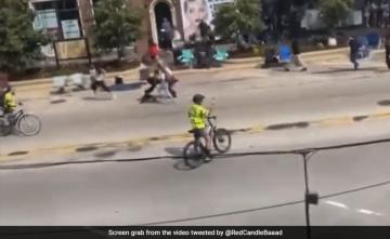 Video: People Run With Baby Strollers As Gunshots Are Fired At US Parade