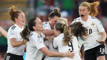 Euro 2022: Julie Nelson makes history as Northern Ireland lose to Norway on debut