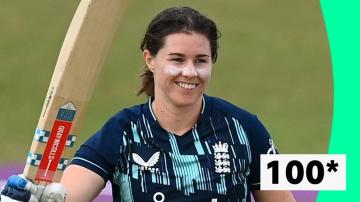 England women v South Africa women: Brilliant Tammy Beaumont hits flurry of fours to reach ton