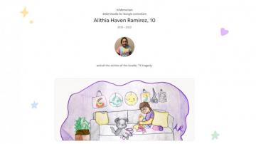 Google shares doodle submitted by girl killed in school shooting