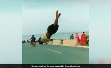 Video: Boy's Acrobatic Stunts On Tamil Nadu Road Stun Anand Mahindra