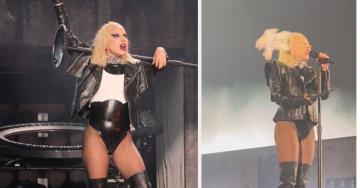 Lady Gaga Got Hit In The Head With Something On Stage, Weeks After Going Viral For Her "Invisible Force Field"