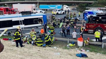 1 dead, others injured after bus overturns on NJ Turnpike