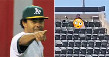 Oakland A’s fans caught in “lewd act” in the stadium seats (5 Photos)