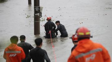 Typhoon batters S. Korea with 3 feet of rain, damaging winds