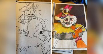 Adults corrupting kids’ coloring books (29 photos)