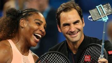 Novak Djokovic and Serena Williams pay tribute to the retiring Roger Federer