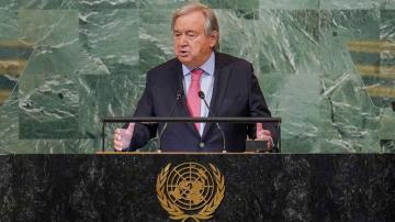 UN chief warns of 'colossal global dysfunction' but urges world to unite on solutions