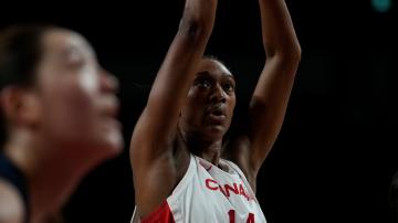 Kayla Alexander displays dynamic offensive performance in Canada’s win over Serbia