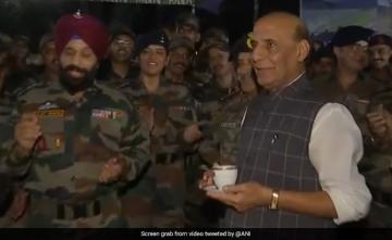 Watch: Soldiers Sing Sandese Aate Hain During Meet With Rajnath Singh