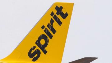 Spirit Airlines flight makes emergency landing after apparent engine fire