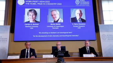 Nobel Prize for 3 chemists who made molecules 'click'