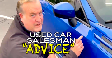 Did NOT see car salesman “advice” coming