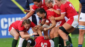 Rugby World Cup: Wales 18-15 Scotland - late Keira Bevan penalty wins it