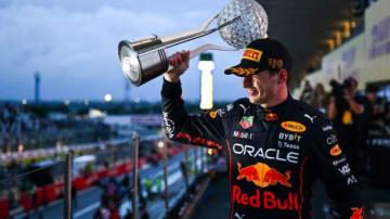 Japanese Grand Prix: Max Verstappen seals second world title amid confusion after Suzuka win