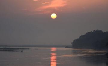 Brahmaputra's Water Level Rises In Assam Due To Incessant Heavy Rainfall
