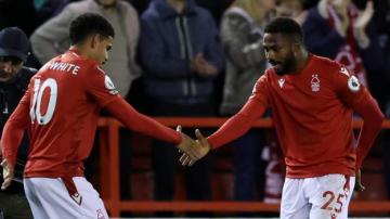 Nottingham Forest 1-1 Aston Villa: Emmanuel Dennis scores his first goal for hosts