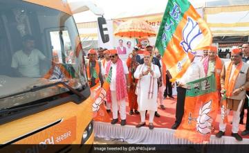 Gujarat Election: BJP Chief JP Nadda Flags Off Party's "Gaurav Yatra"