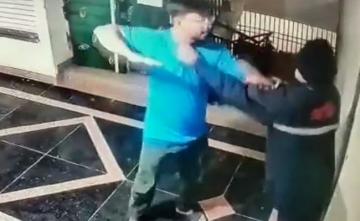 On Camera, Security Guard, Resident Punch Each Other In UP's Ghaziabad