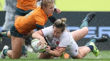 Rugby World Cup: England 41-5 Australia - Marlie Packer hat-trick as Red Roses reach semi-finals