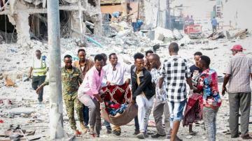 Somalia's leader says at least 100 killed in Saturday attack