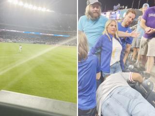 Drunk guy tries, and fails, to catch a baseball thrown to kid… *slow clap* (Video)