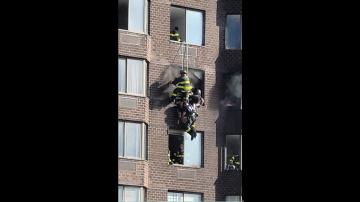 38 hospitalized after fire breaks out in high-rise apartment building
