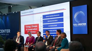 Republicans tout benefits of fossil fuels at climate talks