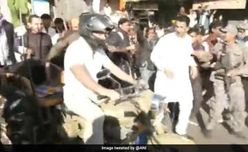 Watch: Rahul Gandhi's Bike Ride During Bharat Jodo Yatra In Madhya Pradesh