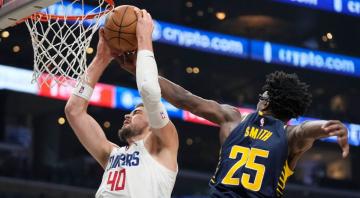 NBA Roundup: Zubac has 31 points, 29 rebounds as Clippers beat Pacers