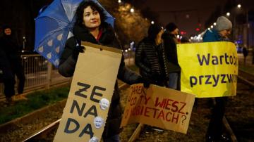 Poles vent anger at leader over his policies, ideas on women
