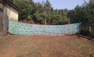 A Saree Serves As A Wall For "Open Toilet" At This School In Karnataka