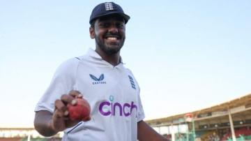 Ahmed takes five to leave England on brink of win