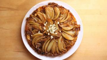 You Deserve This Gorgonzola Caramelized Onion Tarte Tatin