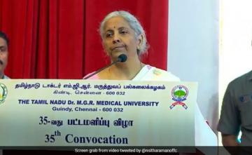 Nirmala Sitharaman Vouches For Tamil-Medium Education In Medical Courses