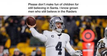 Even leather bound NFL memes from Week 16 beat the Raiders (36 Photos)