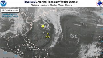 National Hurricane Center issues rare January tropical weather outlook