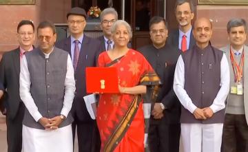 Watch: Finance Minister, Her Team And The Red Budget Tablet
