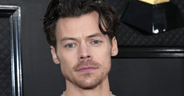 Harry Styles Got His Chest Out On The 2023 Grammys Red Carpet
