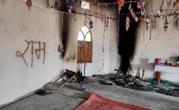 Church Torched In Madhya Pradesh Village, "Ram" Written On Wall Inside