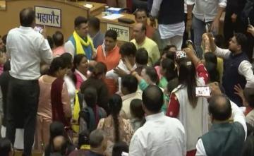 Live: Punches, Kicks Inside Delhi Civic Body Amid Chaos Over Key Election