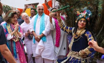 Watch: Top US Official Attends Holi Bash With Rajnath Singh, S Jaishankar