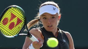 Indian Wells: Katie Swan loses to Cristina Bucsa in BNP Paribas Open
